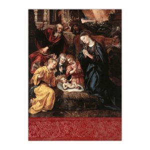 Kartka bożonarodzeniowa – Marten de Vos, Narodzenie, 1577