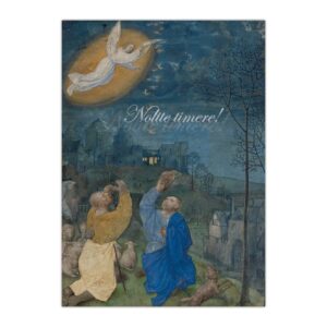 Kartka bożonarodzeniowa – Mistrz Miniatur Z Houghton, Zwiastowanie pasterzom, ok. 1480