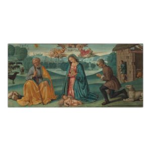 Kartka bożonarodzeniowa – Domenico Ghirlandaio, Narodzenie, ok. 1480